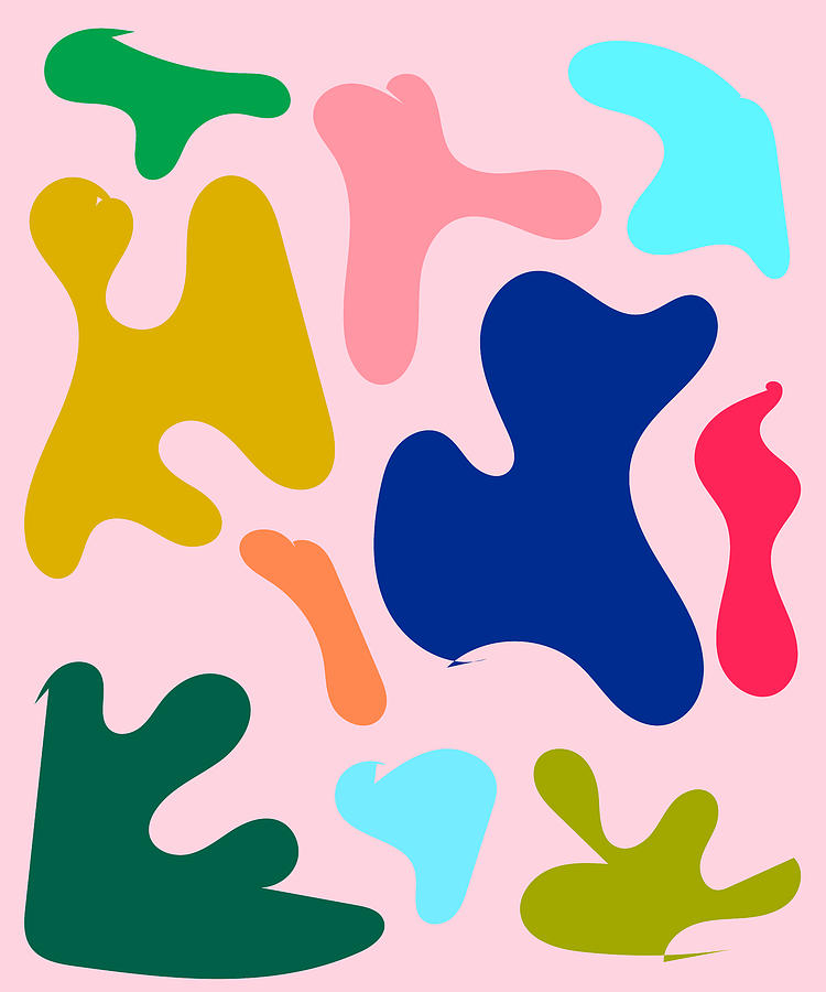 17 Henri Matisse Inspired 220527 Abstract Shapes Organic Valourine ...