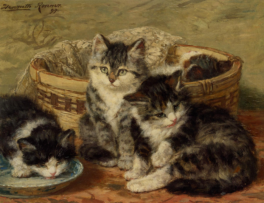 Henriette Ronner Knip Painting By Achraf Hamdi Pixels