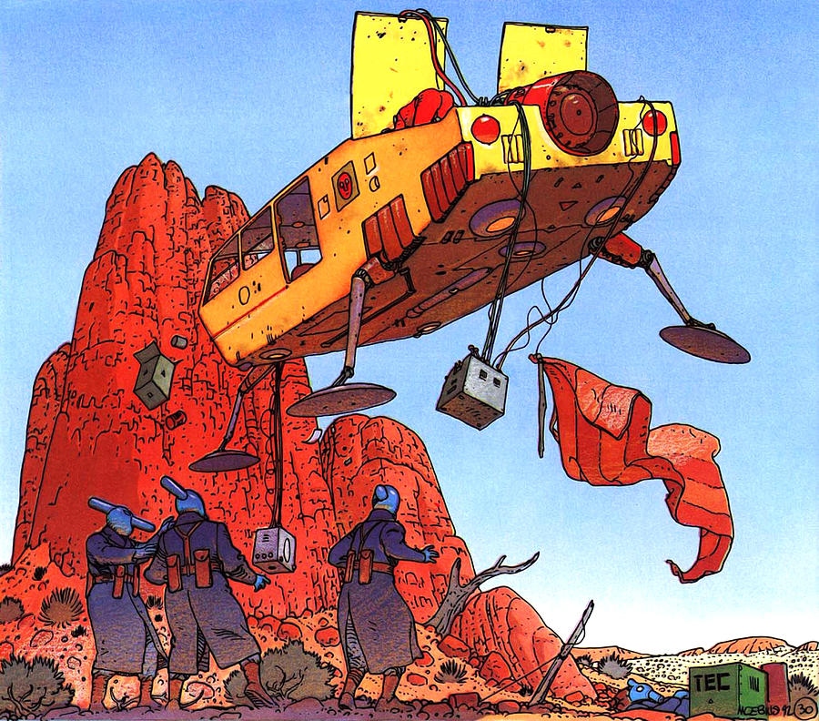 Jean Giraud, 1938 - 2012, France, Moebius imaginative art style, Jean ...