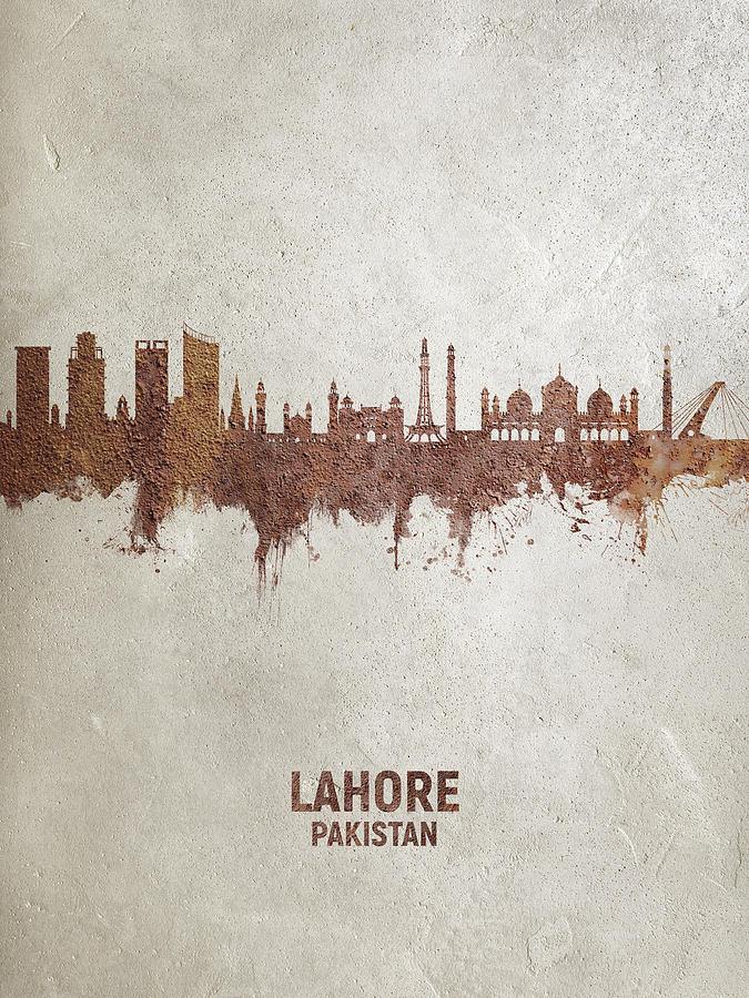 Lahore Pakistan Skyline #17 Digital Art by Michael Tompsett