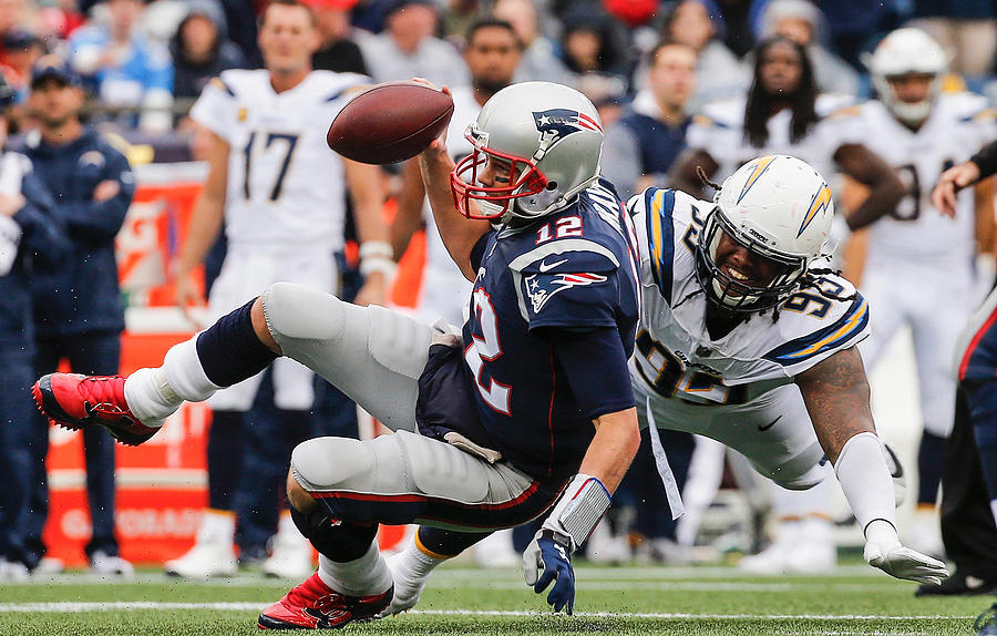 Los Angeles Chargers v New England Patriots #17 Photograph by Jim Rogash