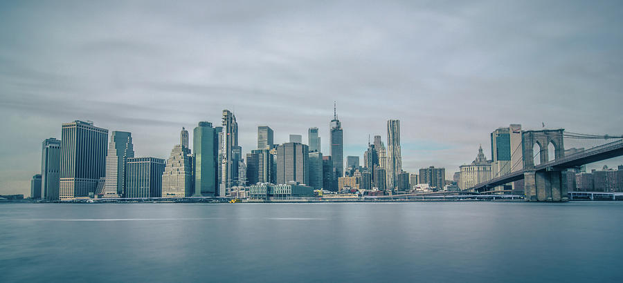 New York City Skyline Manhattan Panorama View #17 Photograph by Alex Grichenko