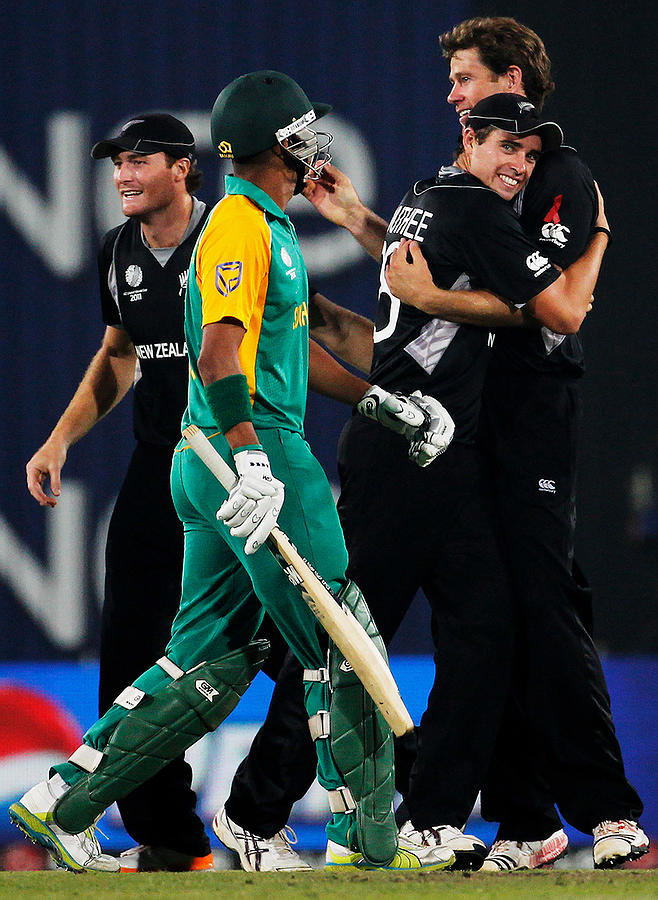 New Zealand v South Africa - 2011 ICC World Cup Quarter-Final #17 Photograph by Daniel Berehulak