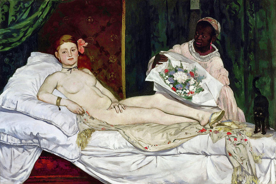 Edouard Manet Painting - Olympia #17 by Edouard Manet