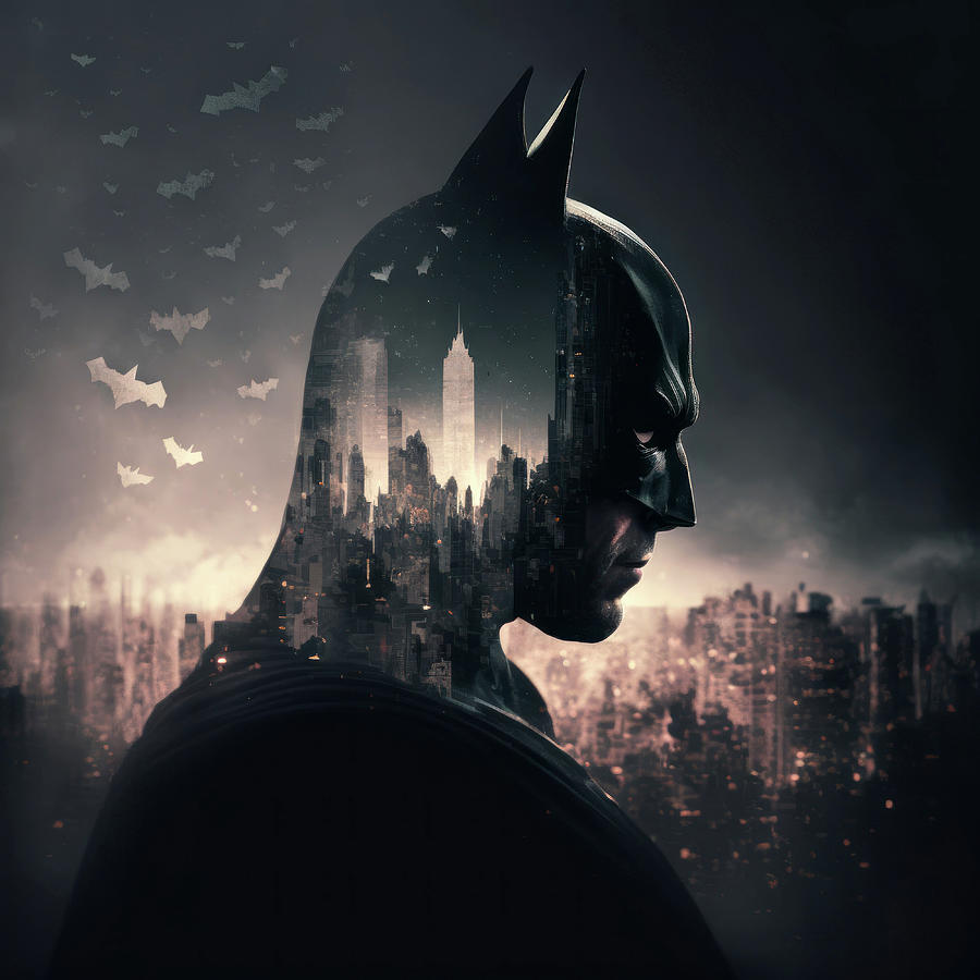 Stunning psychedelic Batman creative concept art Photograph by Matthew ...