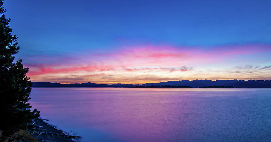 Sunrise over yellowstone lake in yellowstone national park #17 Photograph by Alex Grichenko