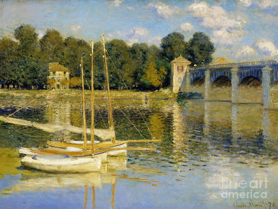 The Argenteuil Bridge #17 Painting by Claude Monet