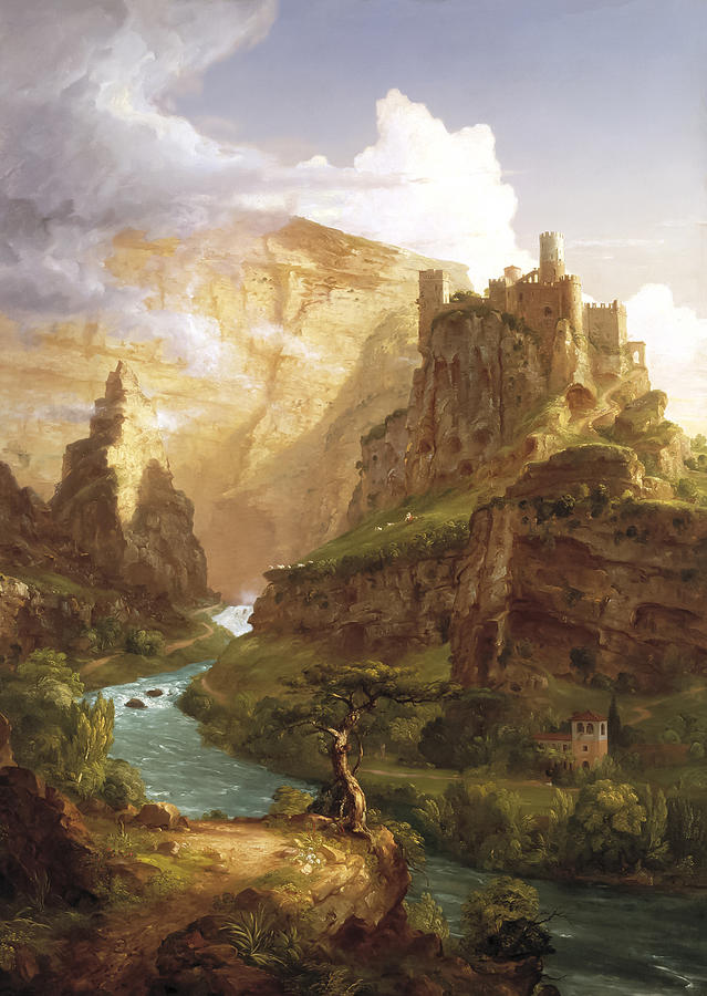 Thomas Cole Painting - The Fountain of Vaucluse by Thomas Cole by Mango Art