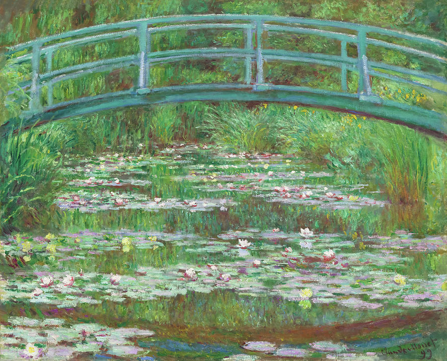 The Japanese Footbridge By Claude Monet Painting