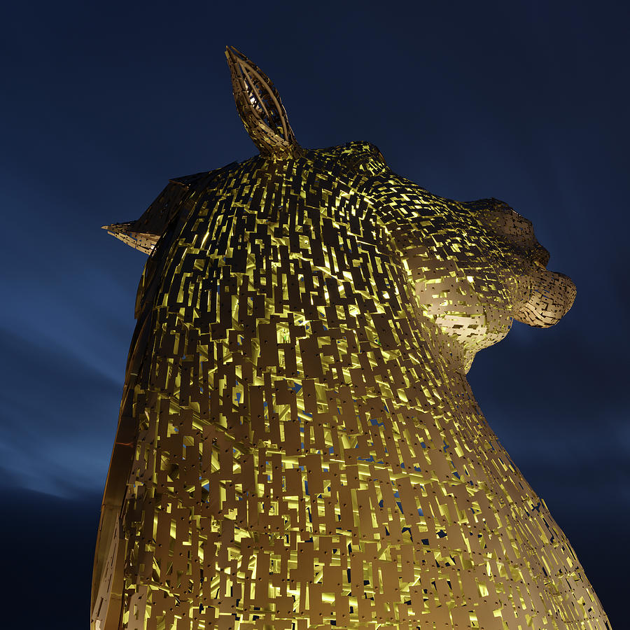 The Kelpies #17 Photograph by Stephen Taylor