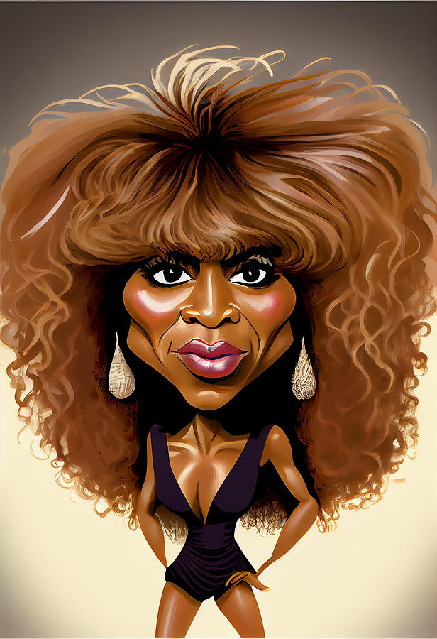 Tina Turner Caricature Mixed Media By Stephen Smith Galleries Fine Art America 