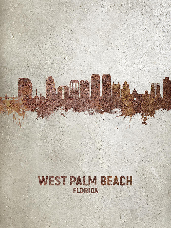 West Palm Beach Florida Skyline #17 Photograph by Michael Tompsett