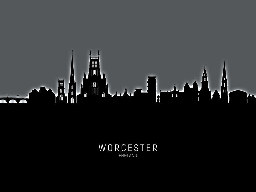 Worcester England Skyline #17 Photograph by Michael Tompsett
