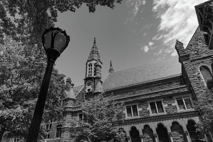 Yale University building in black and white #17 Photograph by Eldon McGraw