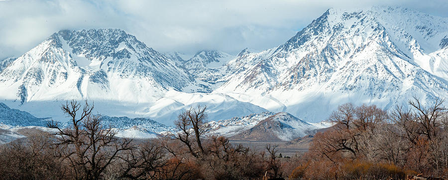 1.7330p   Sierra Nevadas Winter Photograph by Stephen Parker