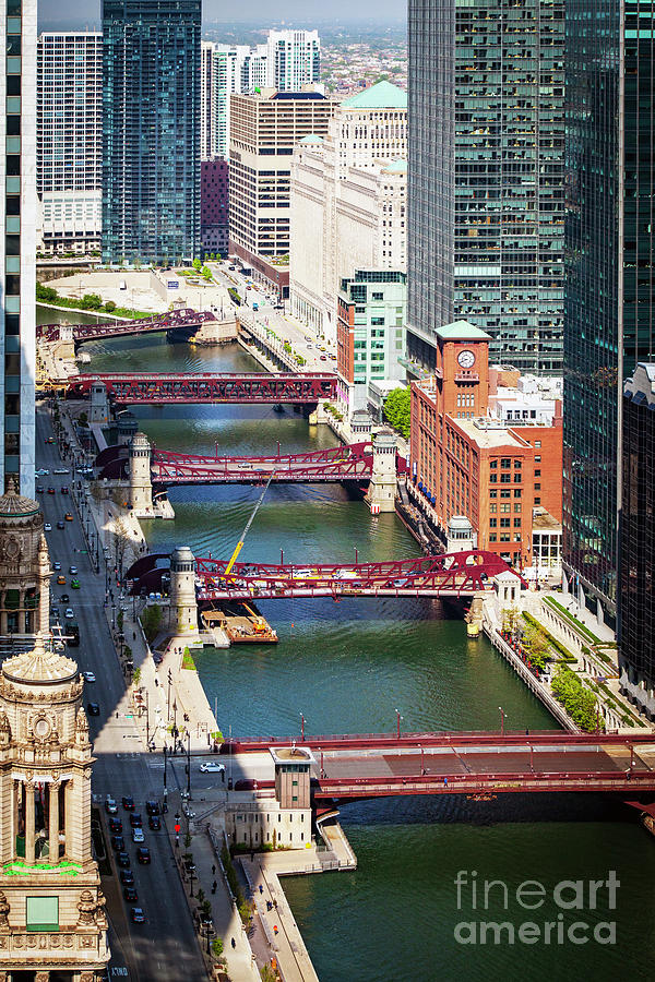 1752 Chicago River View Photograph by Steve Sturgill