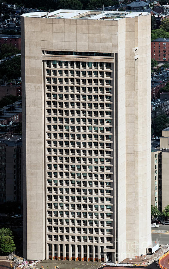 177 Huntington Avenue Building in Boston Aerial Photograph by David Oppenheimer