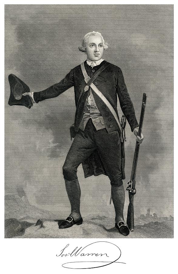 1775 General Joseph Warren, Battle of Bunker Hill Painting by Historic Image