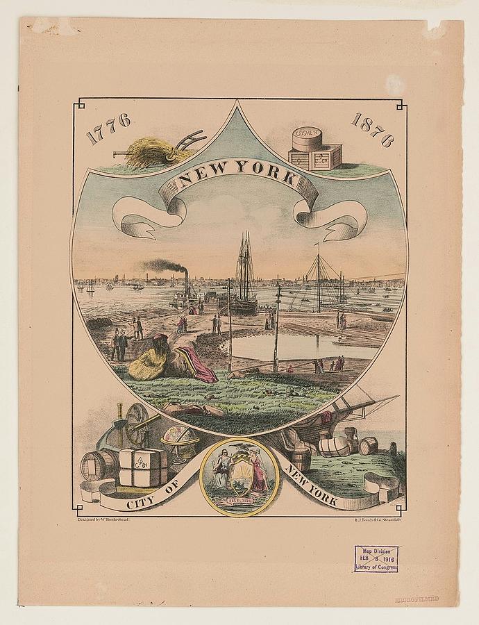 1776 1876 New York City of New York Photograph by Paul Fearn
