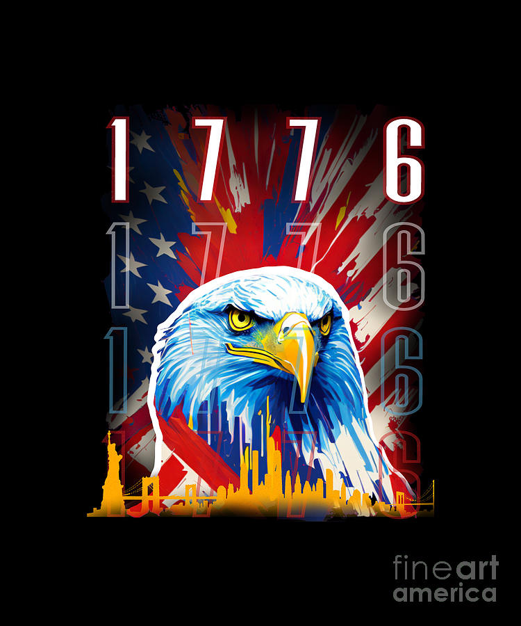 1776 America Digital Art by AW Two Designs - Fine Art America