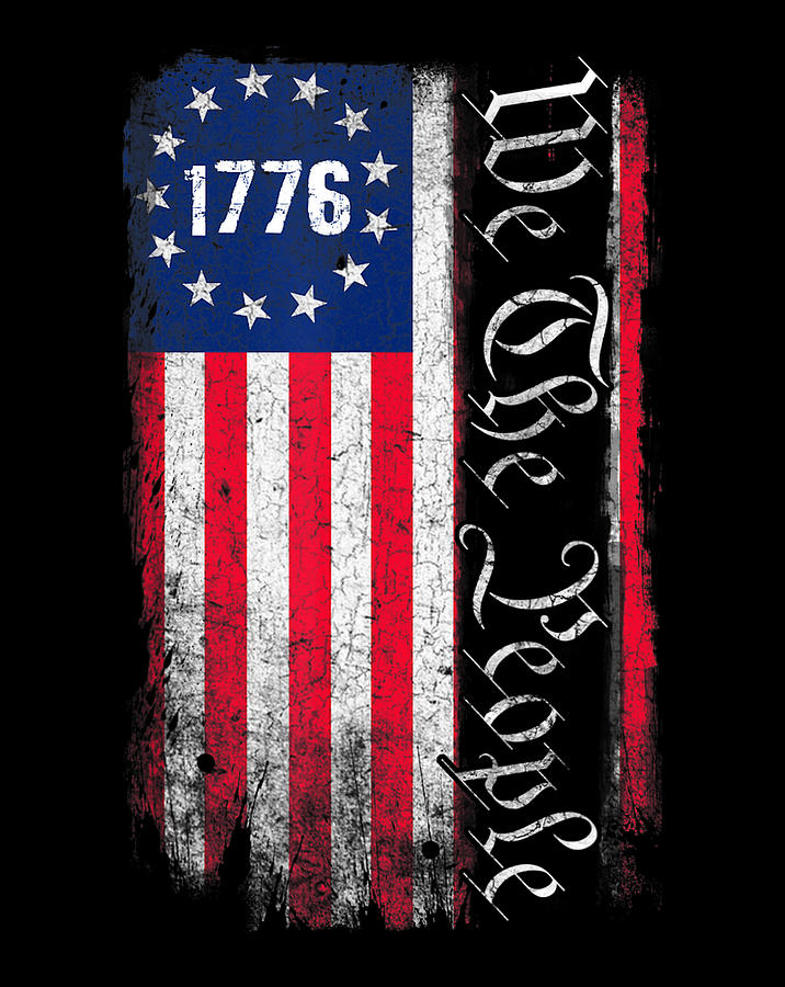 We The People Betsy Ross Th Of July American Flag Men Digital Art By Minh Trong Phan
