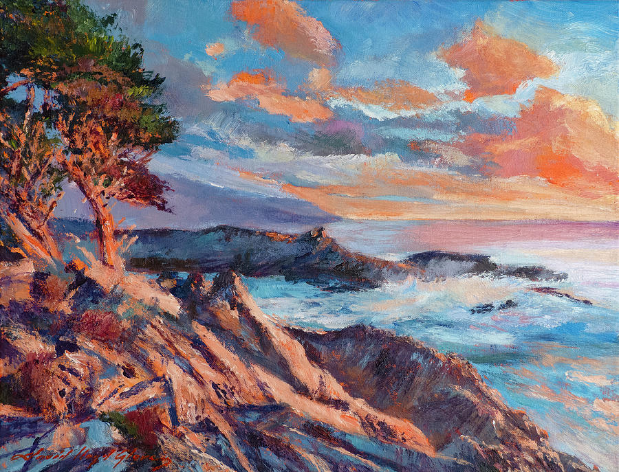 Rugged 17 Mile Coastline Painting