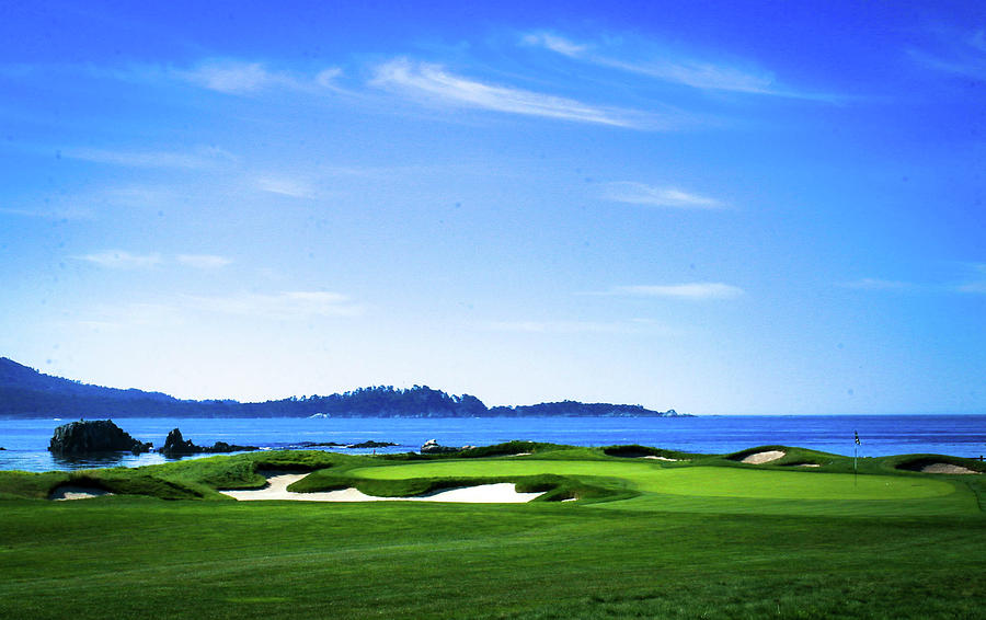 17th hole, Pebble Beach, CA Photograph by Dr Janine Williams