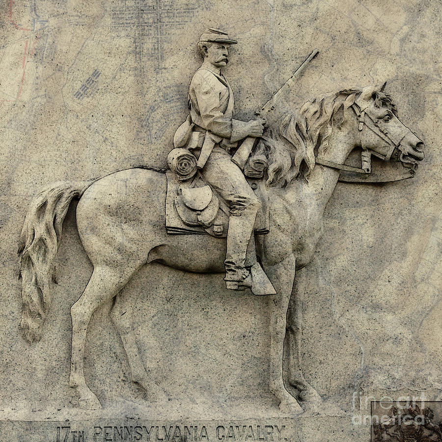 17th Pennsylvania Cavalry Gettysburg Digital Art