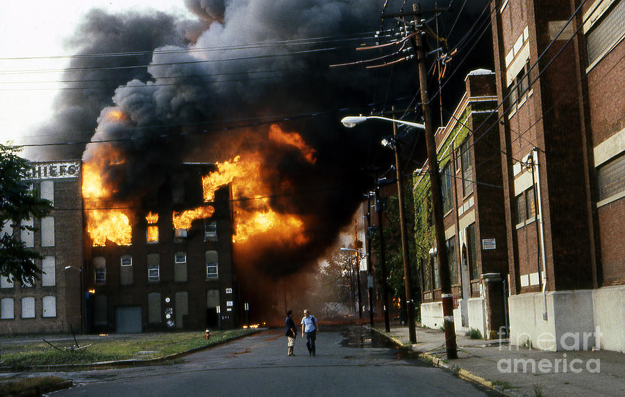 9-02-85 Passaic, NJ Labor Day Fire, Conflagration  #18 Photograph by Steven Spak