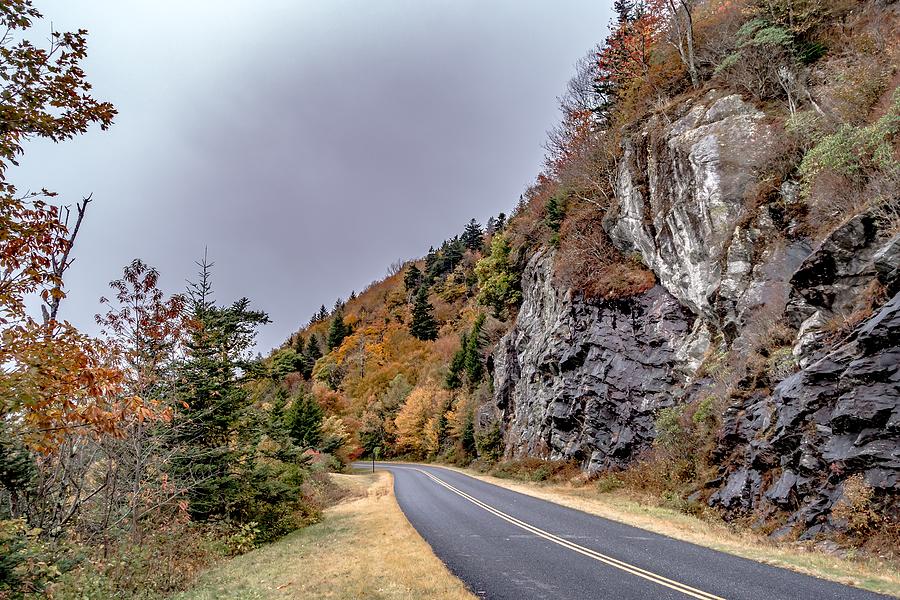 Autumn Season In Apalachin Mountains On Blue Ridge Parkway Photograph