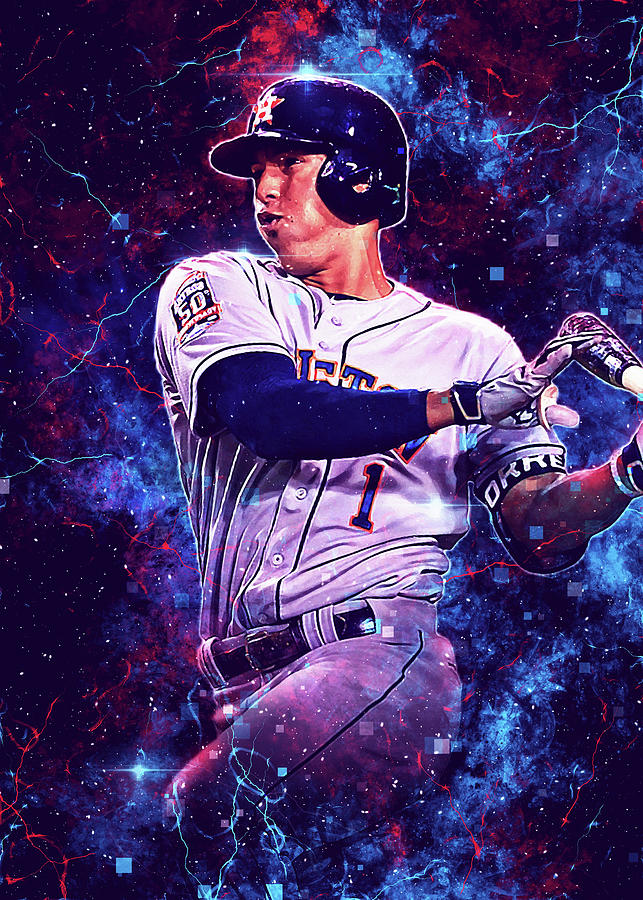 Carlos Correa Houston Astros  Baseball art, Baseball pictures