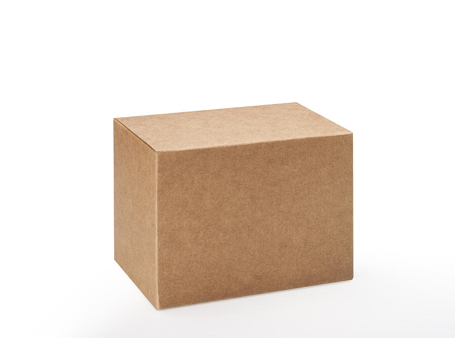 Brown box on white background with clipping path #18 Photograph by Jays photo