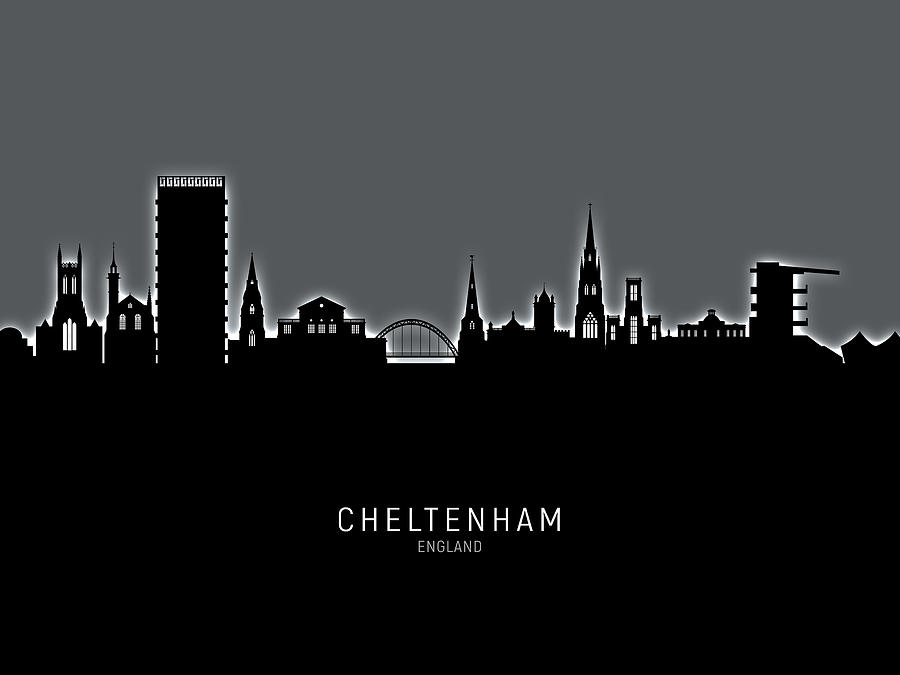 Cheltenham England Skyline #18 Digital Art by Michael Tompsett