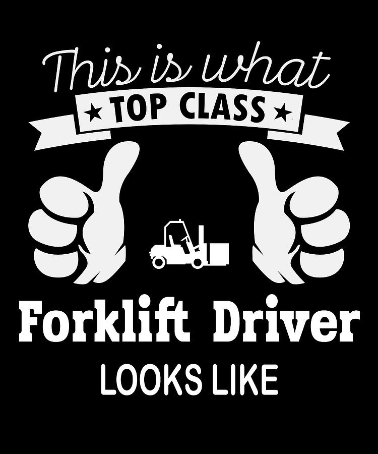 Forklift Driver Digital Art by Zorindesigns