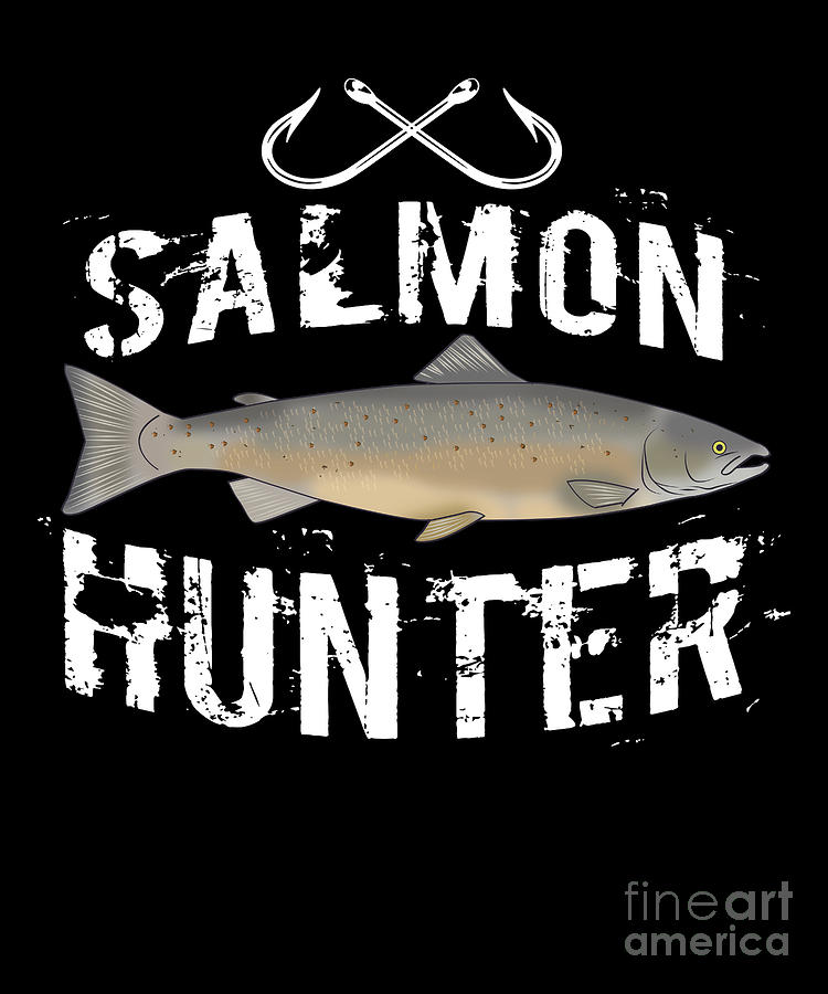Funny Atlantic Salmon Fishing Freshwater Fish Gift #18 Digital Art