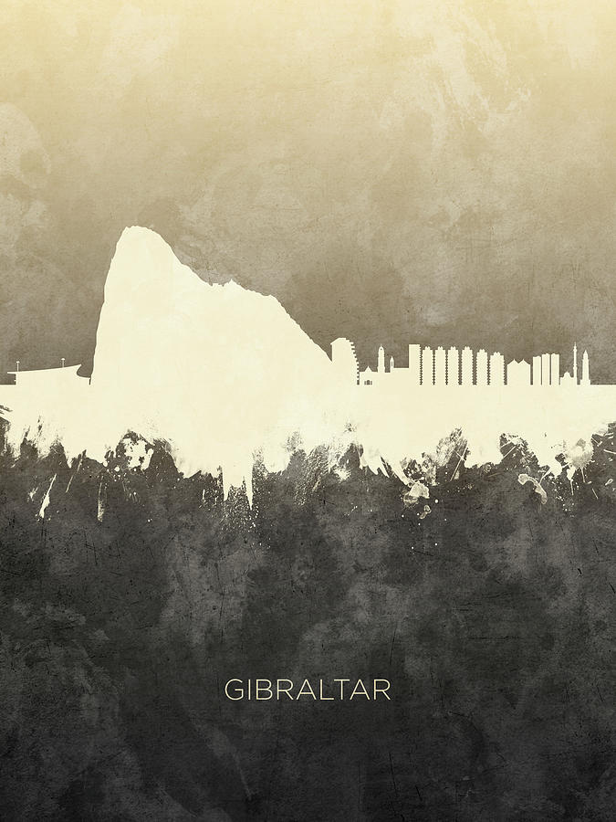 Gibraltar Skyline #18 Digital Art by Michael Tompsett