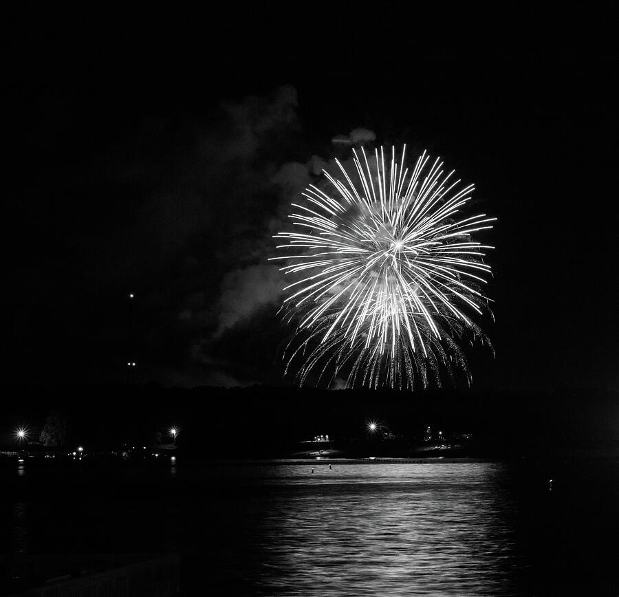 Grand Lake Fireworks Photograph by Michael Munster Fine Art America