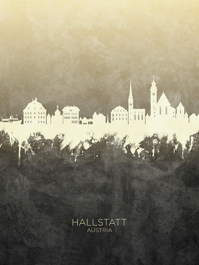 Hallstatt Austria Skyline #18 Digital Art by Michael Tompsett