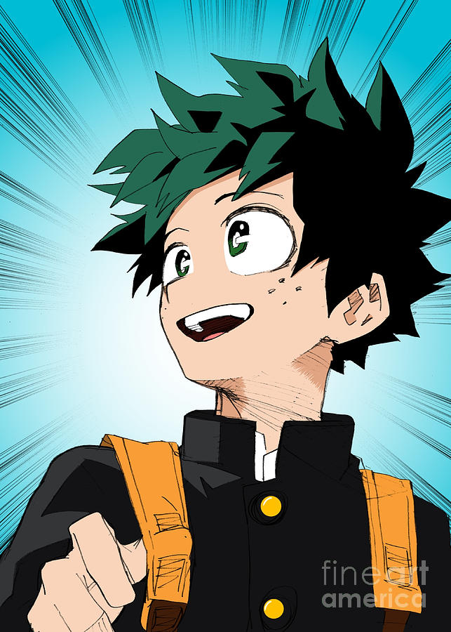 Izuku Midoriya Digital Art by ArtSpace