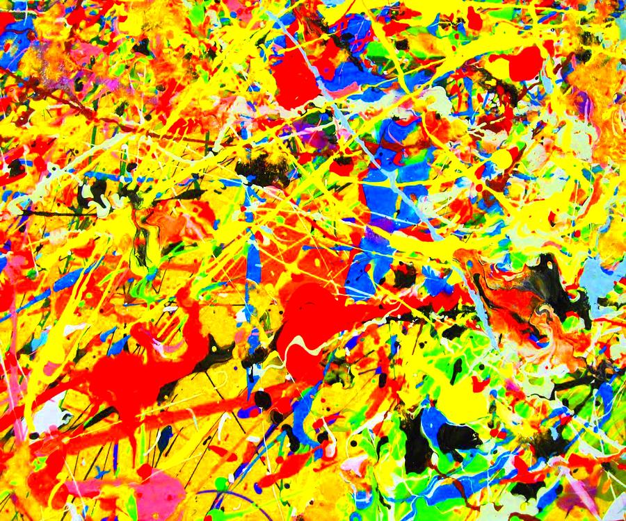 jackson pollock - Vibrant Colors Painting by High Quality - Pixels