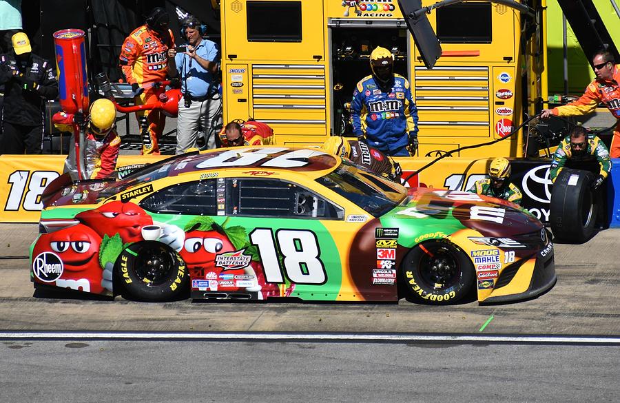 #18 Kyle Busch #18 Photograph by Vic Montgomery