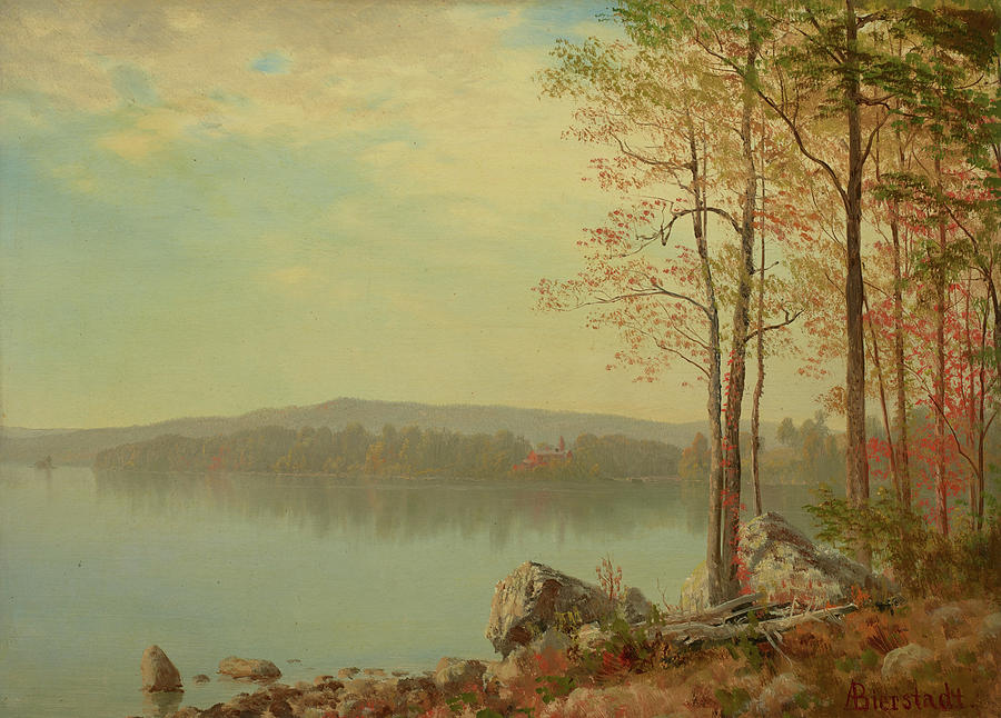 Landscape, circa 1890 Painting by Albert Bierstadt