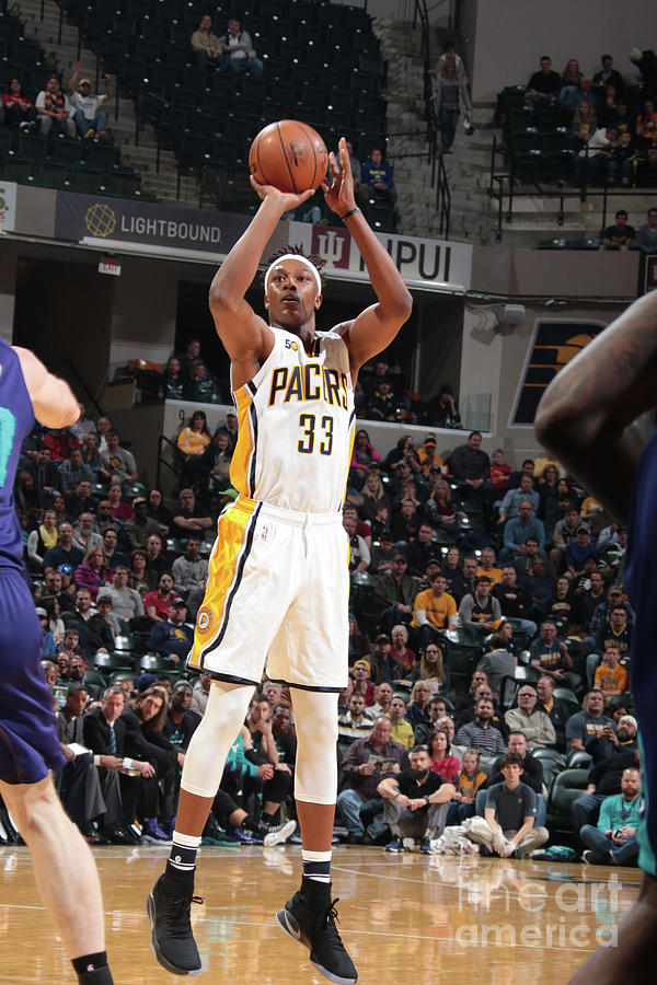 Myles Turner #18 Photograph by Ron Hoskins