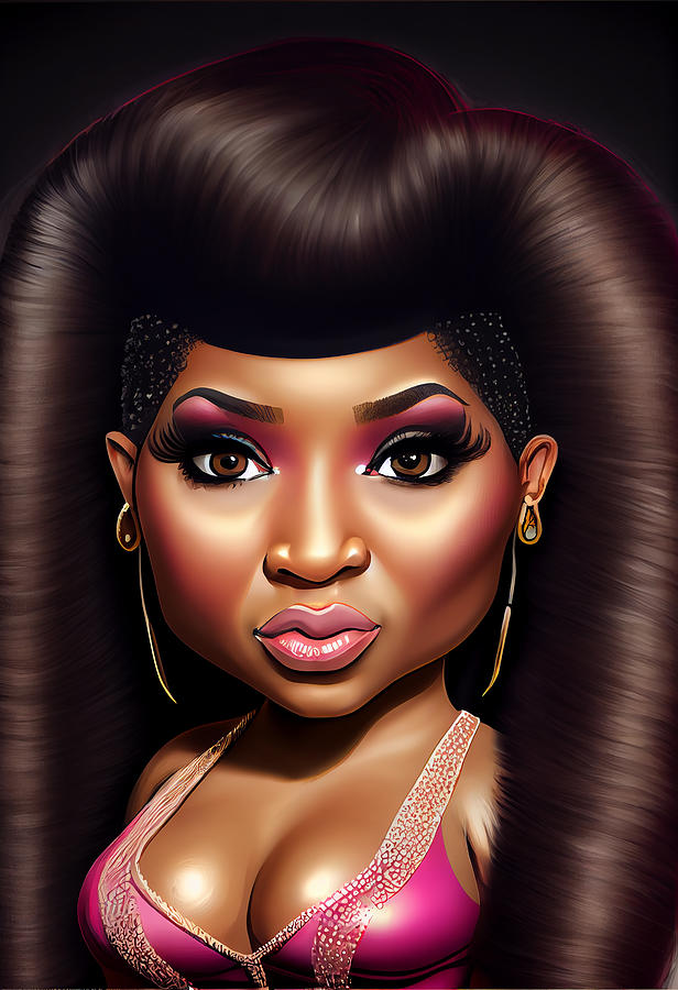 Nicki Minaj Caricature Mixed Media By Stephen Smith Galleries Fine Art America