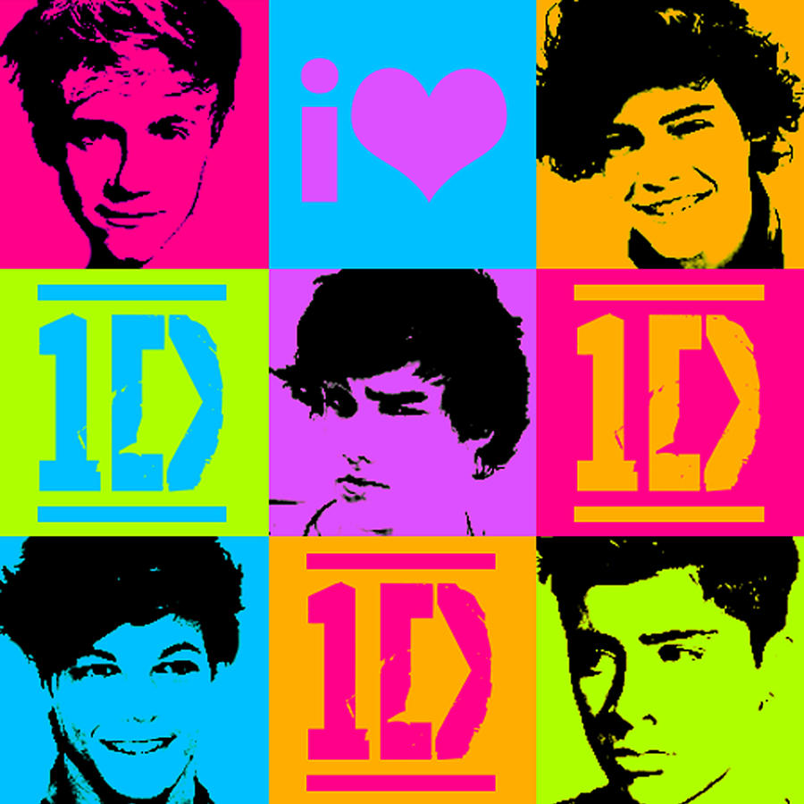 One Direction 1d Harry Styles Zayn Malik Niall Horan Liam Payne Louis Tomlinson Digital Art By 