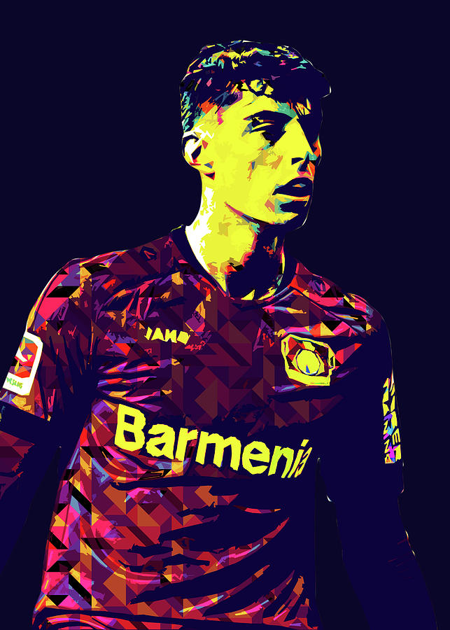 Player Kai Havertz Kaihavertz Kai Havertz Kai Havertz Digital Art By 