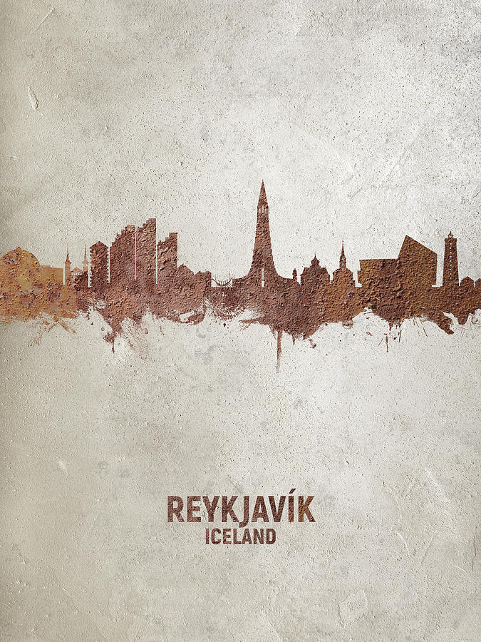ReykjavIk Iceland Skyline #18 Digital Art by Michael Tompsett