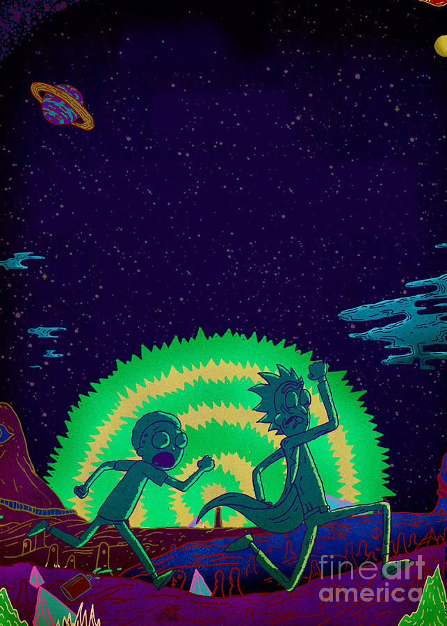 HD wallpaper: Rick and Morty illustration, cartoon, psychedelic