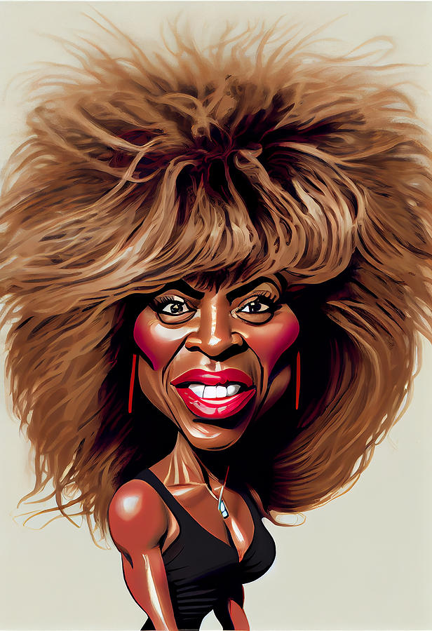 Tina Turner Caricature Mixed Media By Stephen Smith Galleries Fine Art America 