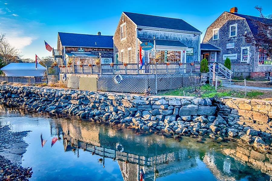 Wickford Rhode Island Small Town And Waterfront Photograph by Alex